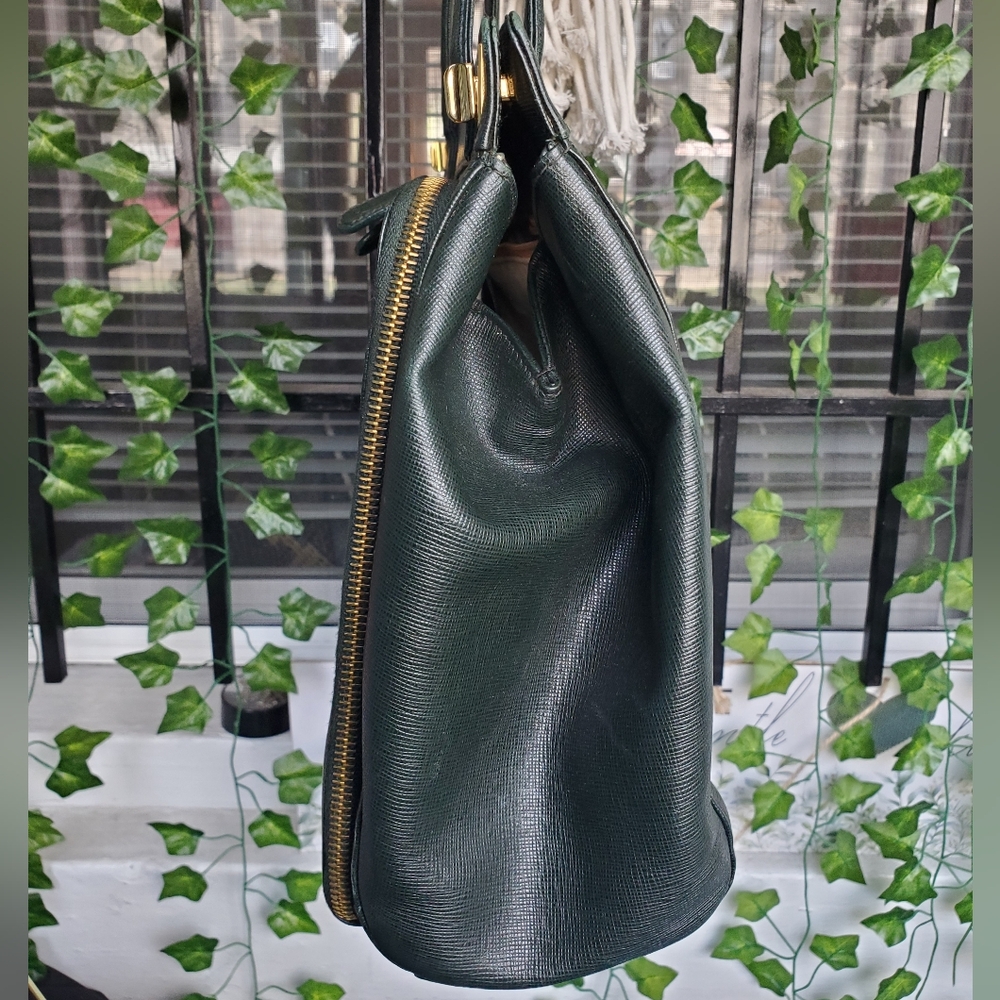 Gucci Structured Green Leather Bag - Picture 5 of 17